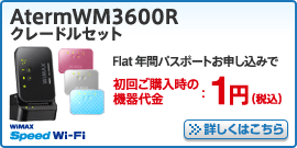 AtermWM3600Rクレードルセット　詳しくはこちら