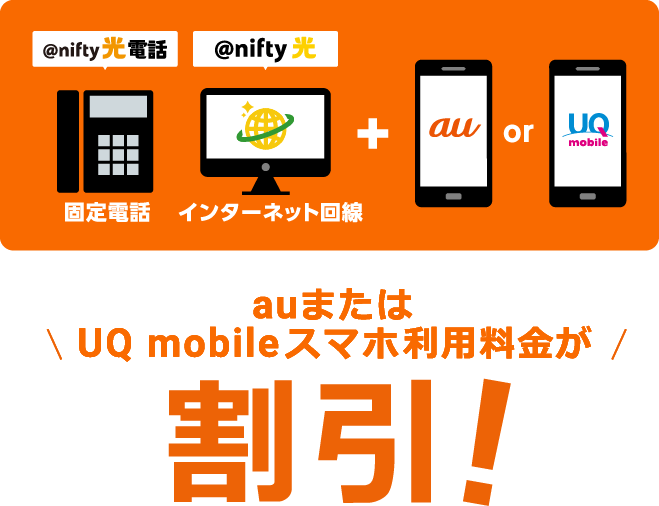 auまたはUQmobileスマホ利用料金が割引!
