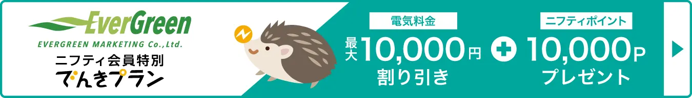 ニフティ会員特別でんきプラン